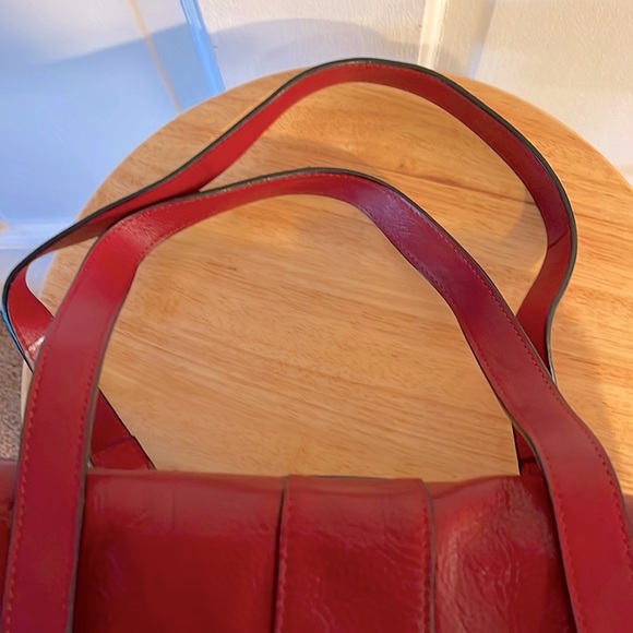 Wilson’s Leather | Sexy Red Leather Bag VINTAGE - Picture 5 of 10